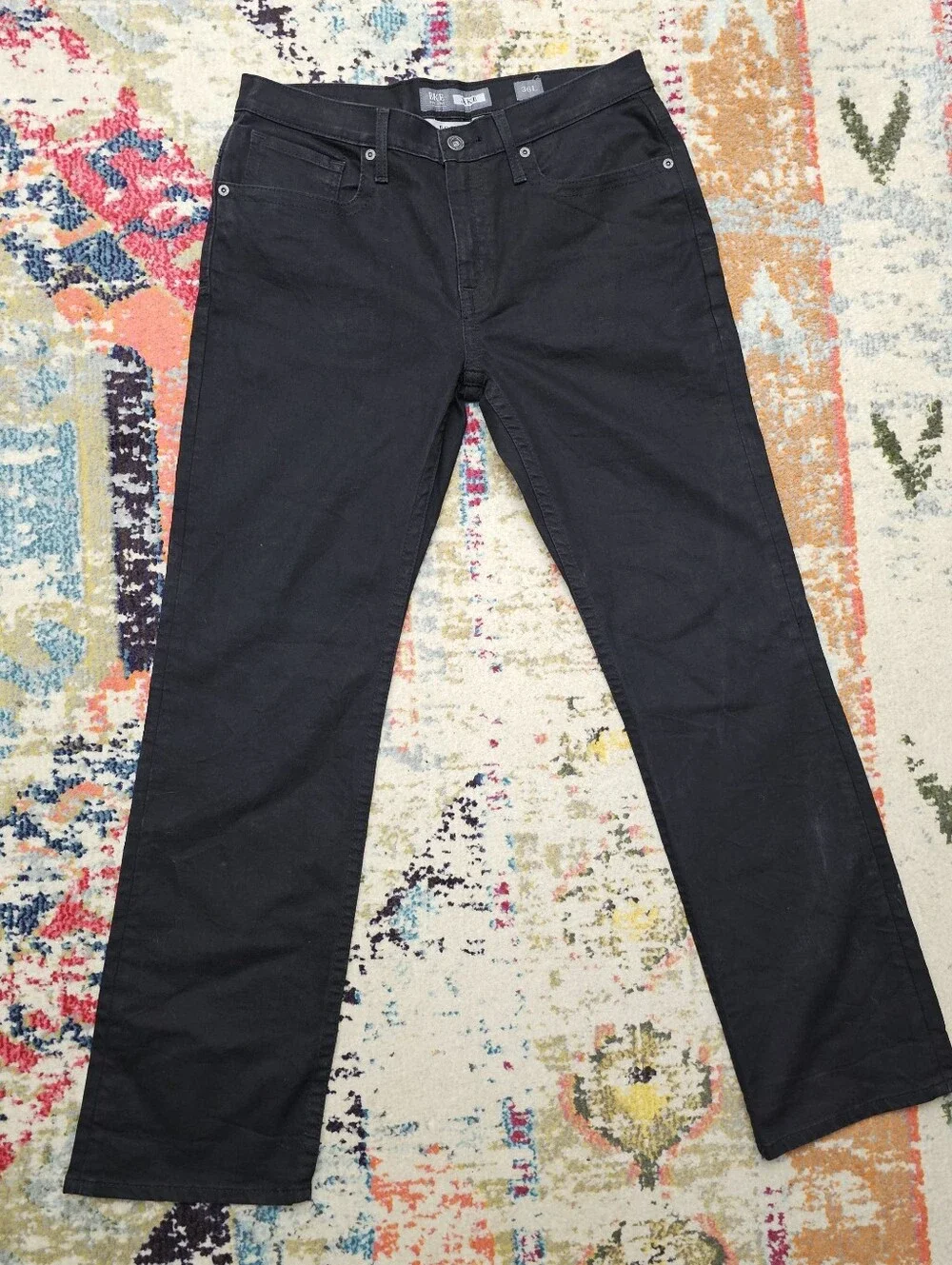 BKE Buckle Jake Men's Bootleg Denim Jeans Size 36L Measures 36 x 34 Black